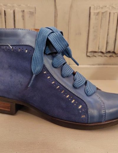 chaussures a lacet Vana bleu