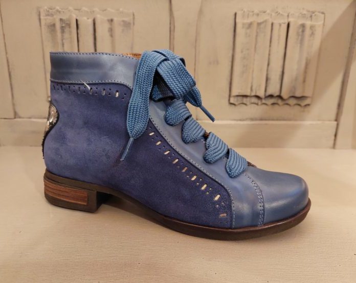 chaussures a lacet Vana bleu